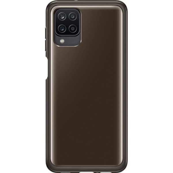 Galaxy A12 Svart Transparent Skal