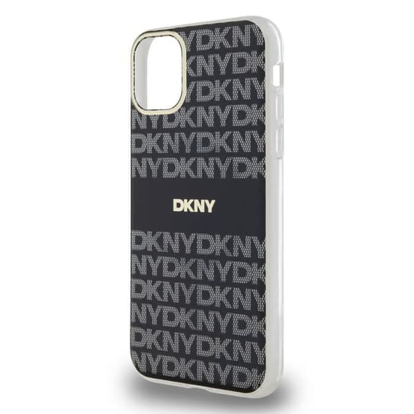 Coque för iPhone 11 MagSafe i mjukt TPU Lyxig med DKNY-mönster Svart