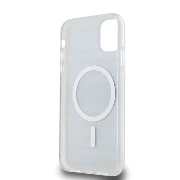 Coque för iPhone 11 MagSafe i mjukt TPU Lyxig med DKNY-mönster Svart