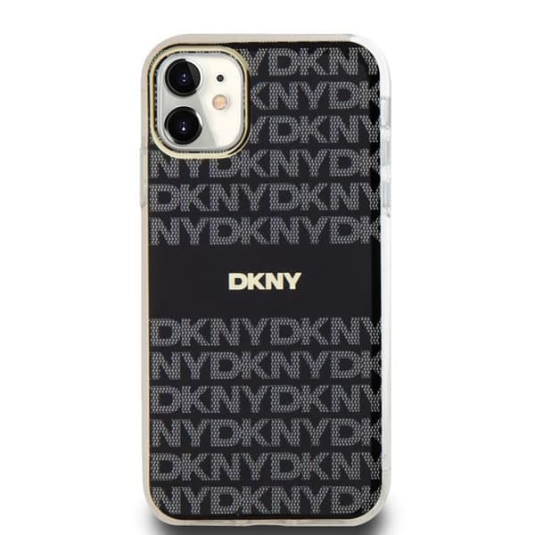 Coque för iPhone 11 MagSafe i mjukt TPU Lyxig med DKNY-mönster Svart