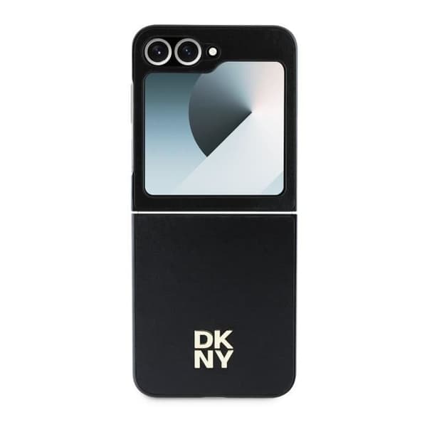 Baksida för Samsung Galaxy Z Flip 6 Elegant och Stilig DKNY Svart