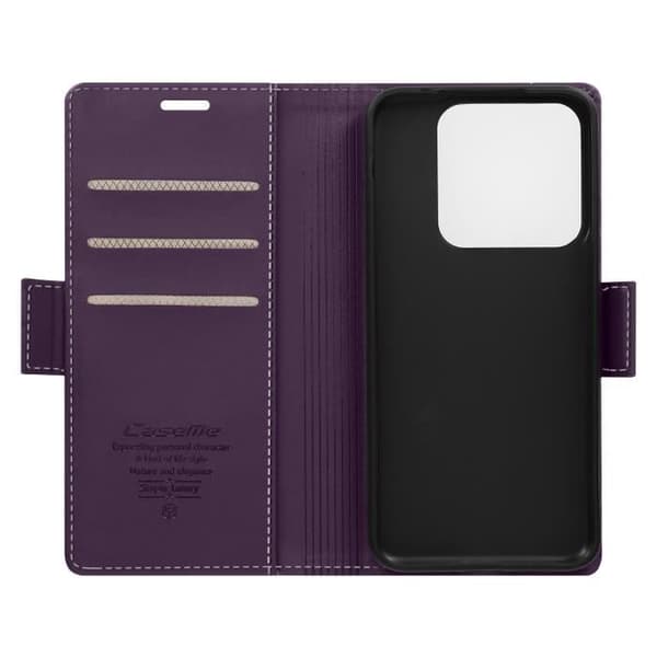 Étui för Xiaomi 14 CaseMe Plånbok Anti-RFID Lila