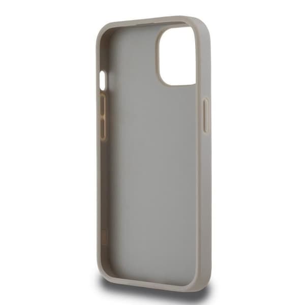 Elegant fodral för iPhone 12 / 12 Pro med rutiga och randiga mönster DKNY Beige