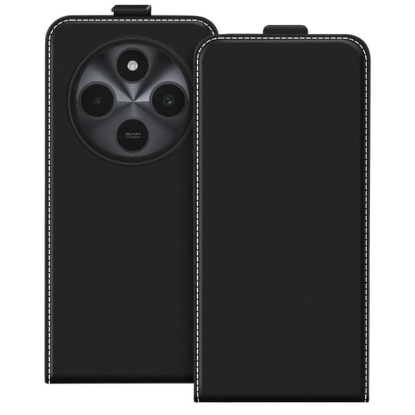 Husklapp Vertikal för Xiaomi Redmi 14C Kortfack Svart