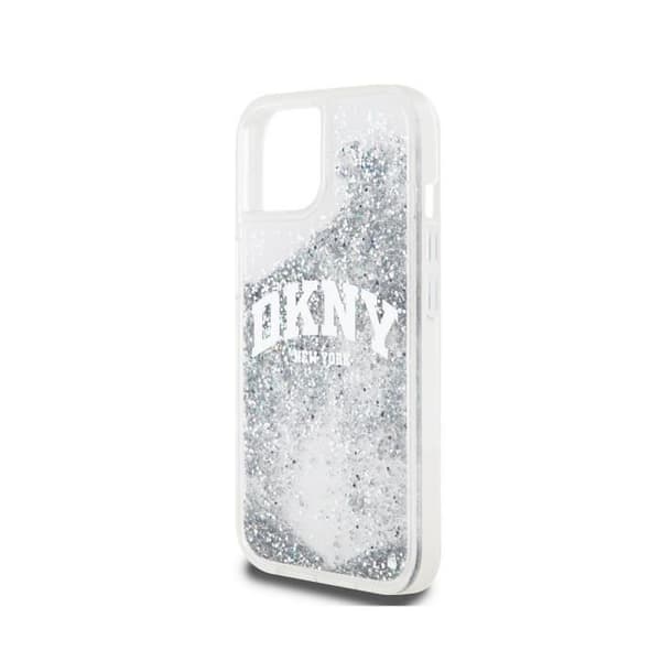 Coque för Apple iPhone 14 Liquid Glitter Arch Flexibel Ultra-Chic DKNY Transparent