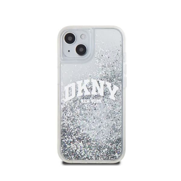 Coque för Apple iPhone 14 Liquid Glitter Arch Flexibel Ultra-Chic DKNY Transparent