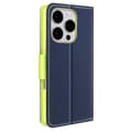 Miniatyrbild 2 av 4: Étui för iPhone 16 Pro Plånbok Saffianoläder Fancy Mörkblå