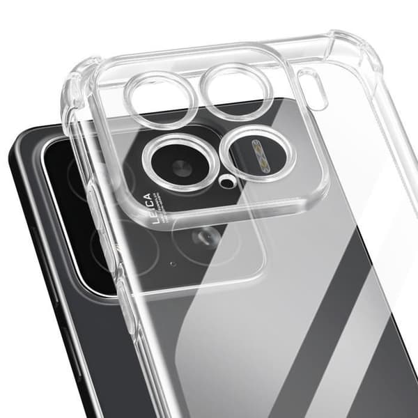Skydd för Xiaomi 15 Pro Stöttålig Flexibel Förstärkta Hörn Transparent