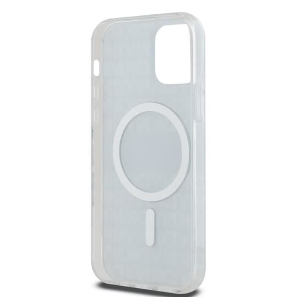Skyddsväska för iPhone 12 / 12 Pro MagSafe i mjuk TPU med DKNY-mönster i svart