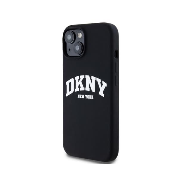 Coque för Apple iPhone 13 Liquid Silicone Edition Arch Kompatibel med MagSafe DKNY Svart
