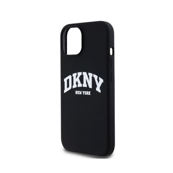 Coque för Apple iPhone 13 Liquid Silicone Edition Arch Kompatibel med MagSafe DKNY Svart