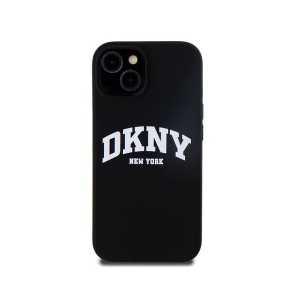Coque för Apple iPhone 13 Liquid Silicone Edition Arch Kompatibel med MagSafe DKNY Svart