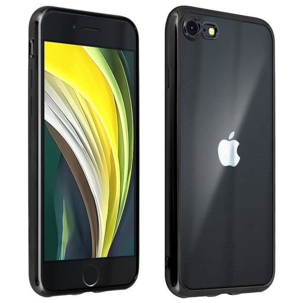 Skyddsfodral - Akashi - iPhone SE 2020/8/7 - Flexibelt - Transparent baksida - Kromad yta