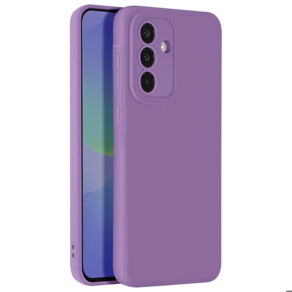 Siliconefodral för Samsung Galaxy A36 Slät Kamerablock Skyddad Lila