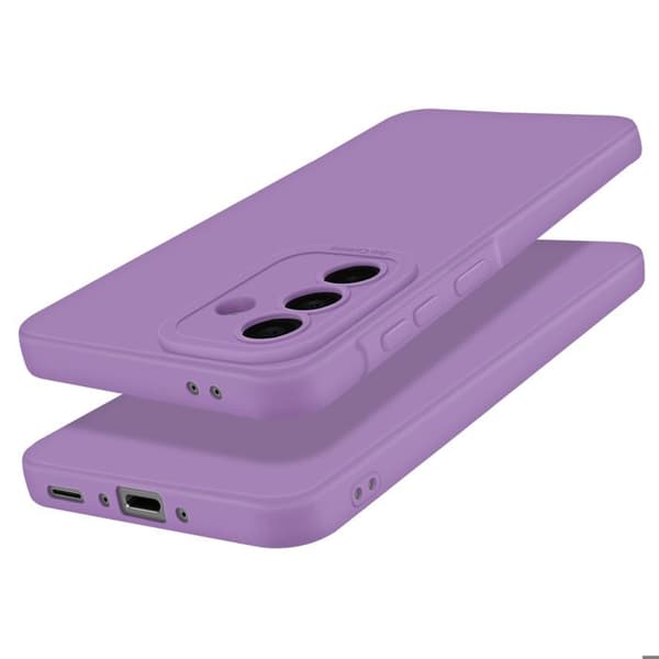 Siliconefodral för Samsung Galaxy A36 Slät Kamerablock Skyddad Lila