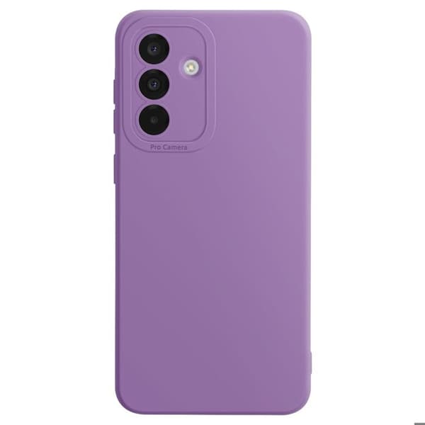 Siliconefodral för Samsung Galaxy A36 Slät Kamerablock Skyddad Lila