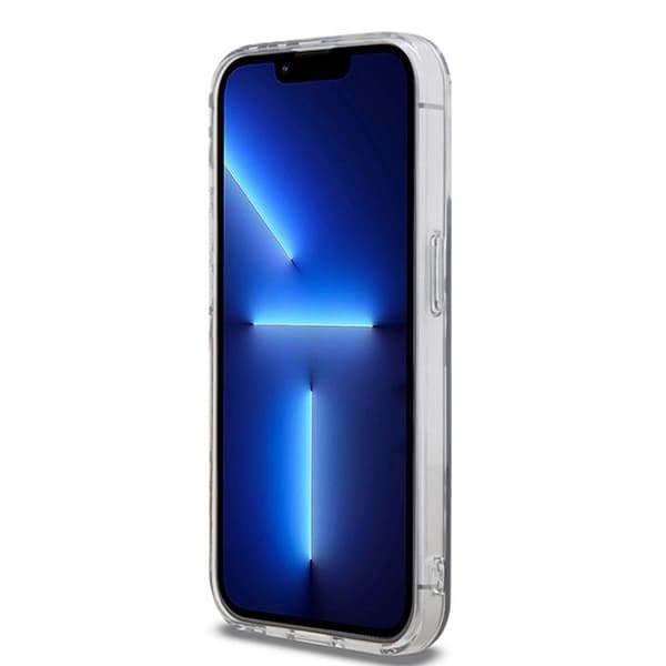 iPhone 15 Pro Fodral - DKNY IML Rutigt Mono Mönster (DKHCP15LHDLCEK) - Svart
