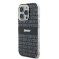 Miniatyrbild 4 av 6: Fodral för iPhone 16 Pro Max - DKNY Hårdskal Återkommande Texturmönster med Rand (DKHMP16XHRHSEK) - Svart