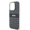 Miniatyrbild 2 av 6: Fodral för iPhone 16 Pro Max - DKNY Hårdskal Återkommande Texturmönster med Rand (DKHMP16XHRHSEK) - Svart