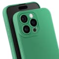 Miniatyrbild 3 av 4: Silicone-skal för iPhone 16 Pro Max Smooth med skyddad kamerablock Grön