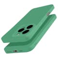 Miniatyrbild 2 av 4: Silicone-skal för iPhone 16 Pro Max Smooth med skyddad kamerablock Grön