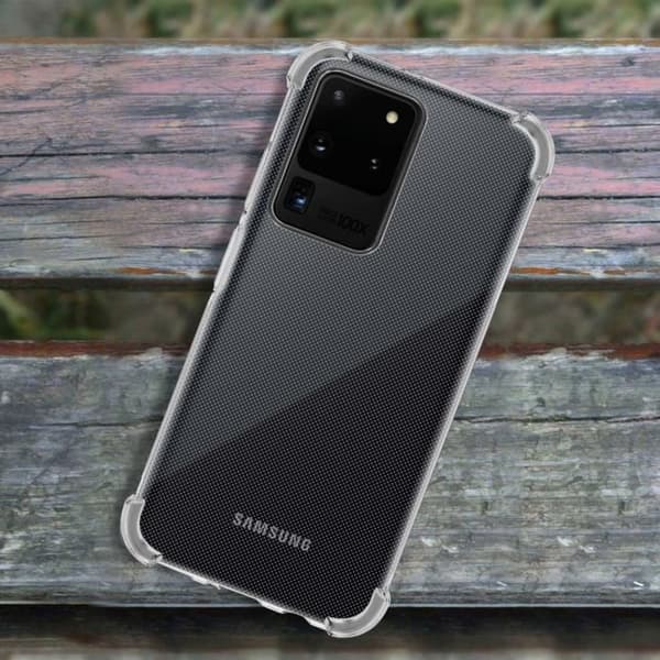 Coque - Akashi - Galaxy S20 Ultra - Flexibel - Stötbeständig - Transparent Vit
