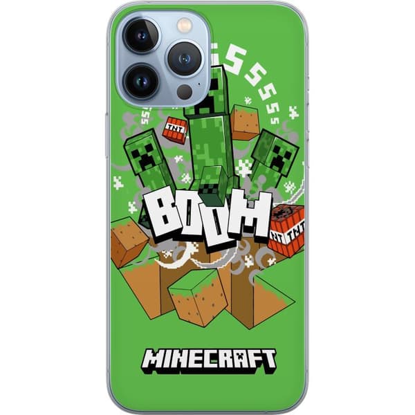 Apple iPhone 13 Pro Max Gennemsigtig cover Minecraft Boom