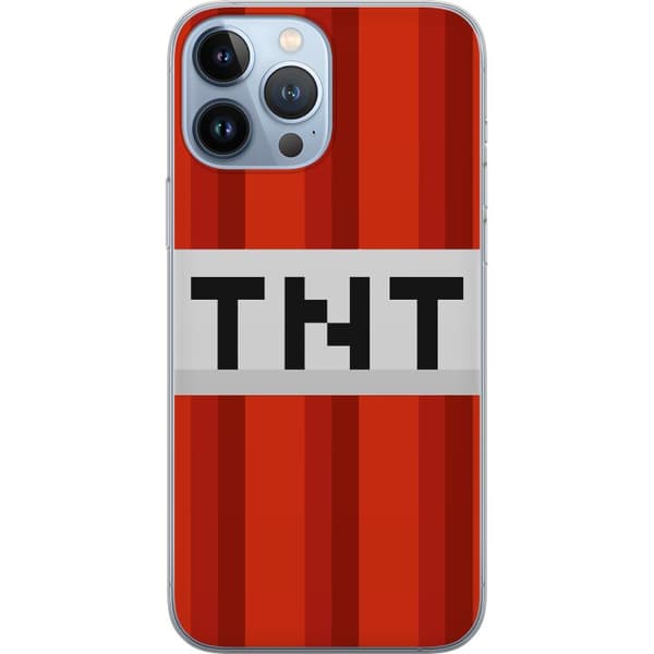Apple iPhone 13 Pro Max Genomskinligt Skal Minecraft TNT