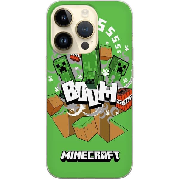 Apple iPhone 14 Pro Gennemsigtig cover Minecraft Boom
