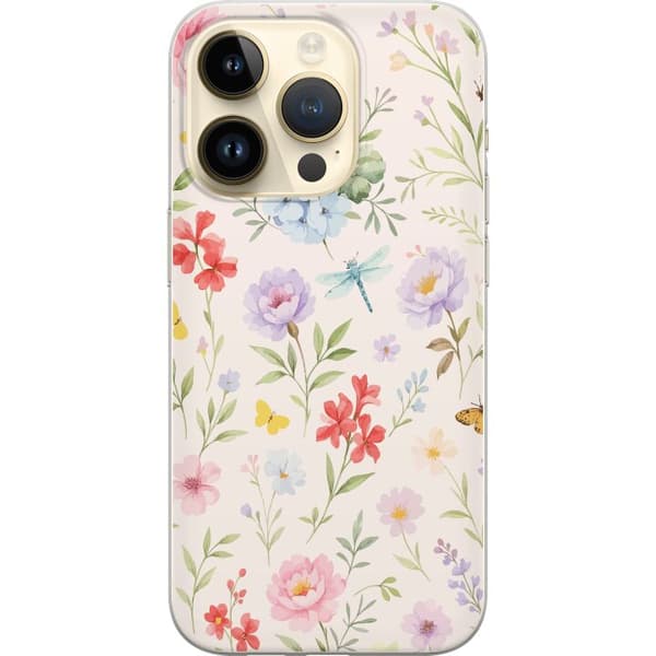 Apple iPhone 14 Pro Gennemsigtig cover Blomster