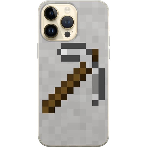 Apple iPhone 14 Pro Max Läpinäkyvä kuori Minecraft Työkalut