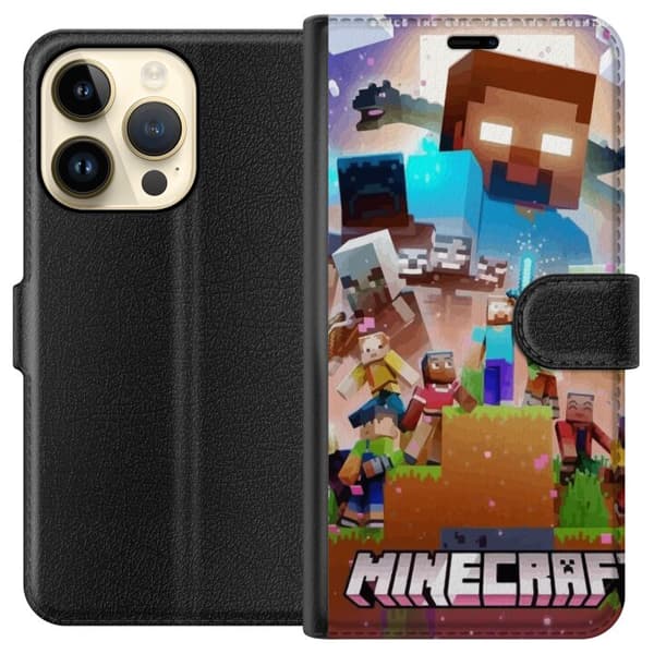 Apple iPhone 14 Pro Tegnebogsetui Minecraft