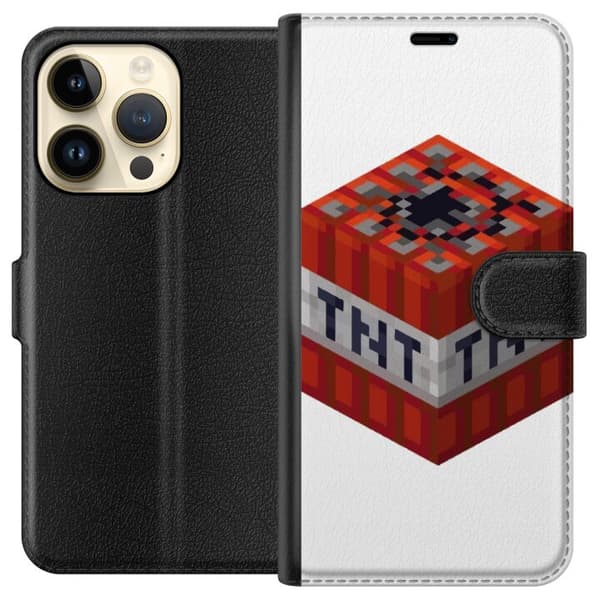 Apple iPhone 14 Pro Tegnebogsetui Minecraft TNT