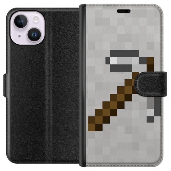 Apple iPhone 14 Lompakkokotelo Minecraft Työkalut