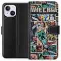 Miniatyrbillede 1 af 3: Apple iPhone 14 Plus Tegnebogsetui Minecraft Kunst