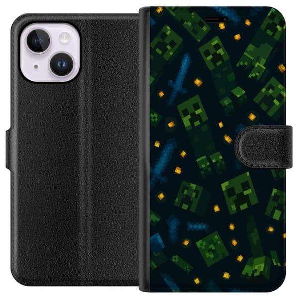 Apple iPhone 14 Plus Tegnebogsetui Minecraft Dungeons Mob