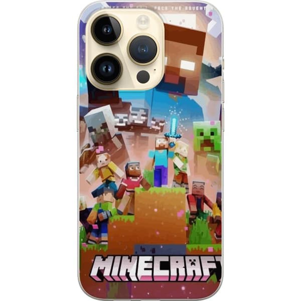 Apple iPhone 15 Pro Läpinäkyvä kuori Minecraft