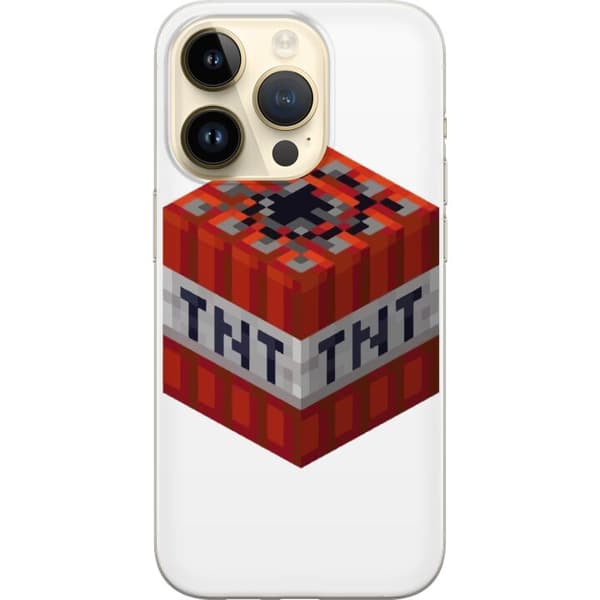 Apple iPhone 15 Pro Läpinäkyvä kuori Minecraft TNT