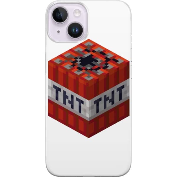Apple iPhone 14 Plus Gennemsigtig cover Minecraft TNT