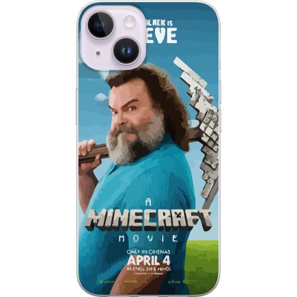 Apple iPhone 14 Plus Gennemsigtig cover En Minecraft-film