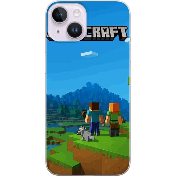 Apple iPhone 14 Plus Gennemsigtig cover Minecraft Key Art