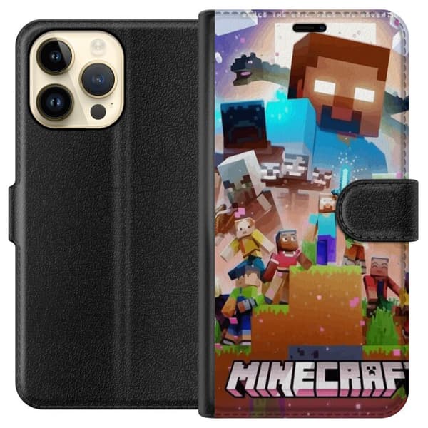 Apple iPhone 14 Pro Max Lompakkokotelo Minecraft