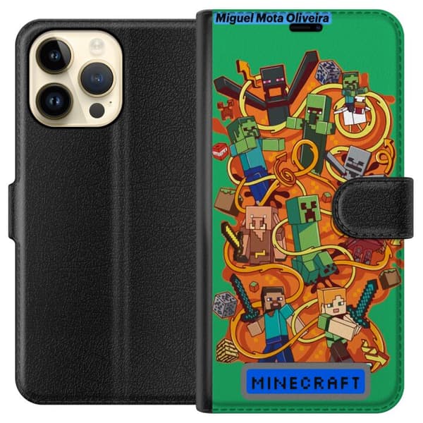 Apple iPhone 14 Pro Max Lommeboketui Minecraft