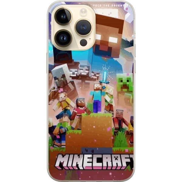 Apple iPhone 14 Pro Max Läpinäkyvä kuori Minecraft