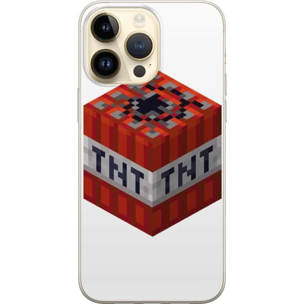 Apple iPhone 14 Pro Max Gjennomsiktig deksel Minecraft TNT