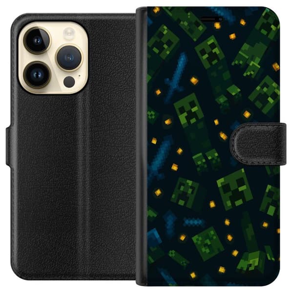 Apple iPhone 15 Pro Lommeboketui Minecraft Dungeons Mob