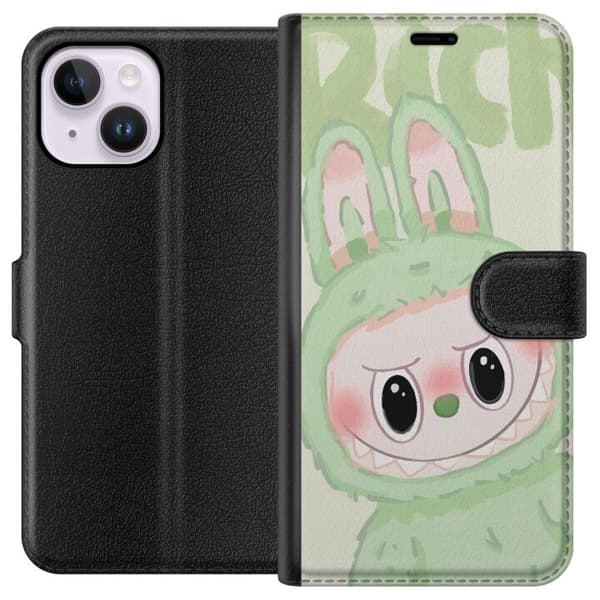 Apple iPhone 15 Plus Tegnebogsetui Pop mart labubu