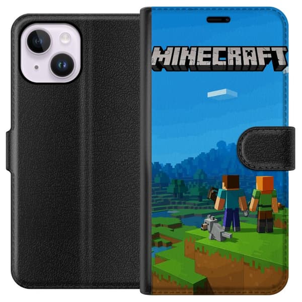 Apple iPhone 15 Plus Tegnebogsetui Minecraft Key Art