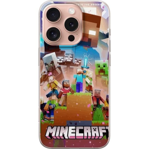 Apple iPhone 16 Pro Gennemsigtig cover Minecraft