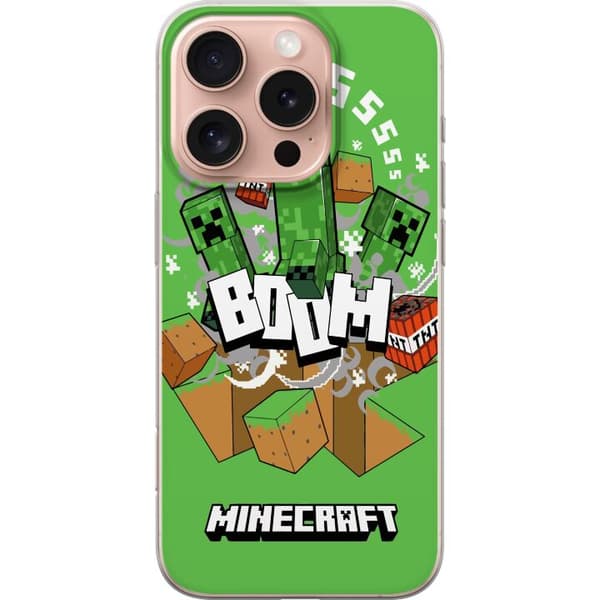 Apple iPhone 16 Pro Gennemsigtig cover Minecraft Boom